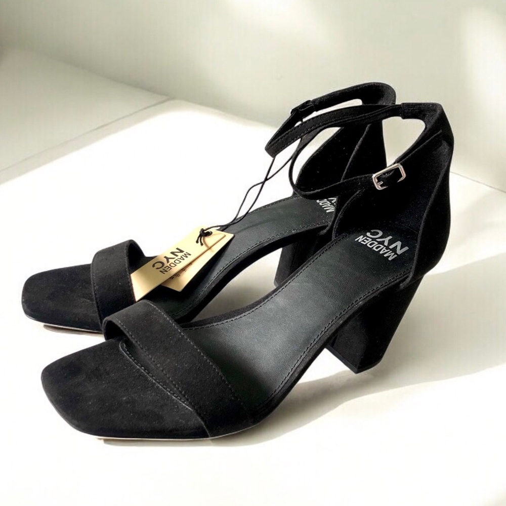 MADDEN NYC Black Sandals NWT Heels Size 11